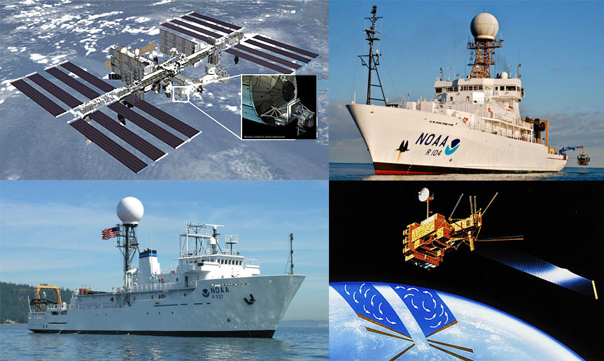 Satellites and Research Vessels